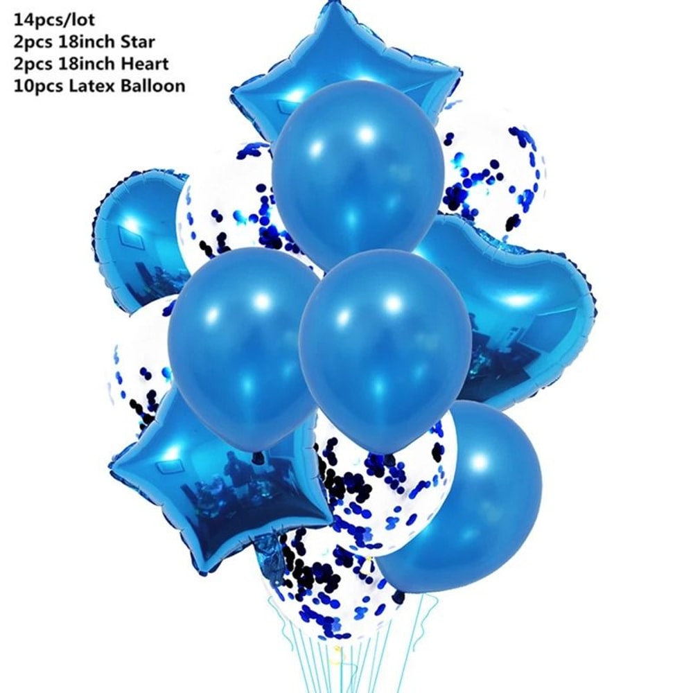 Rose Gold Confetti Balloon Set 14 Pcs Birthday Wedding Party Decorations 10