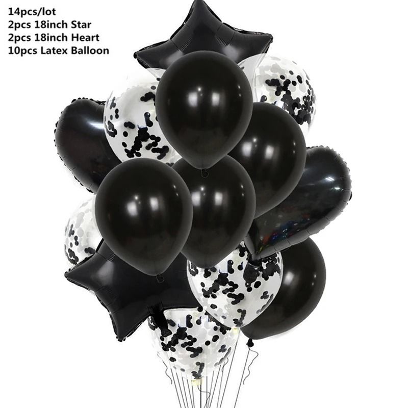 Rose Gold Confetti Balloon Set 14 Pcs Birthday Wedding Party Decorations 13