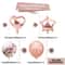 Rose Gold Confetti Balloon Set 14 Pcs Birthday Wedding Party Decorations 1