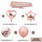 Rose Gold Confetti Balloon Set 14 Pcs Birthday Wedding Party Decorations 1