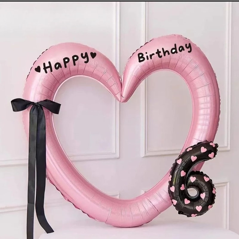 40Inch HollowOut Love Heart Balloon Giant Romantic Party Ornament 13