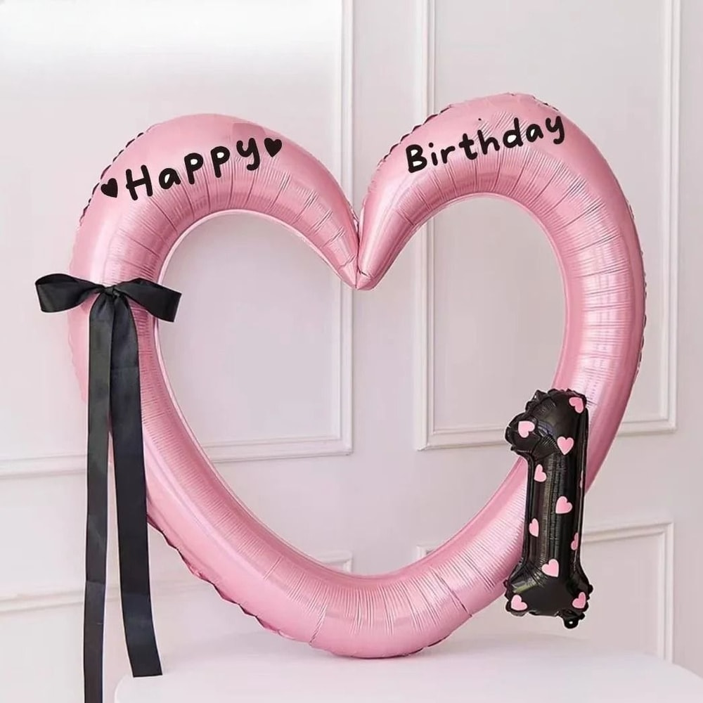40Inch HollowOut Love Heart Balloon Giant Romantic Party Ornament 5