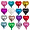 Heart Foil Balloon Set 10 Pcs Romantic Decor Supplies 0