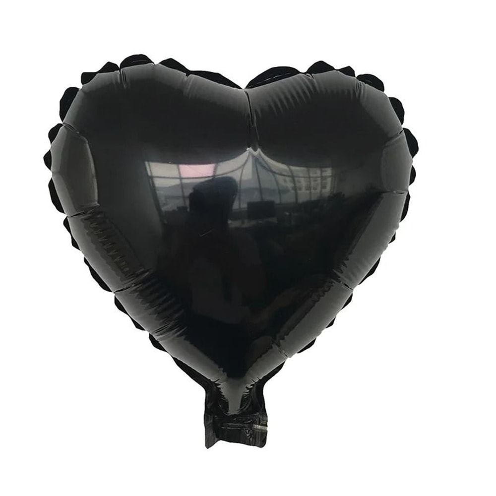 Heart Foil Balloon Set 10 Pcs Romantic Decor Supplies 13