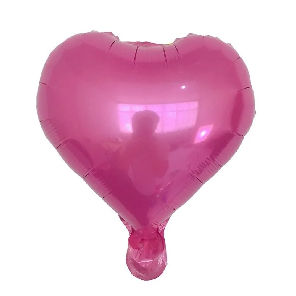 Heart Foil Balloon Set 10 Pcs Romantic Decor Supplies 2