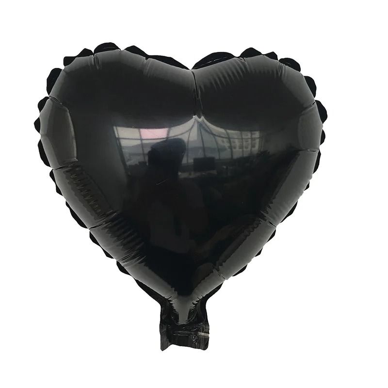 Heart Foil Balloon Set 10 Pcs Romantic Decor Supplies 4