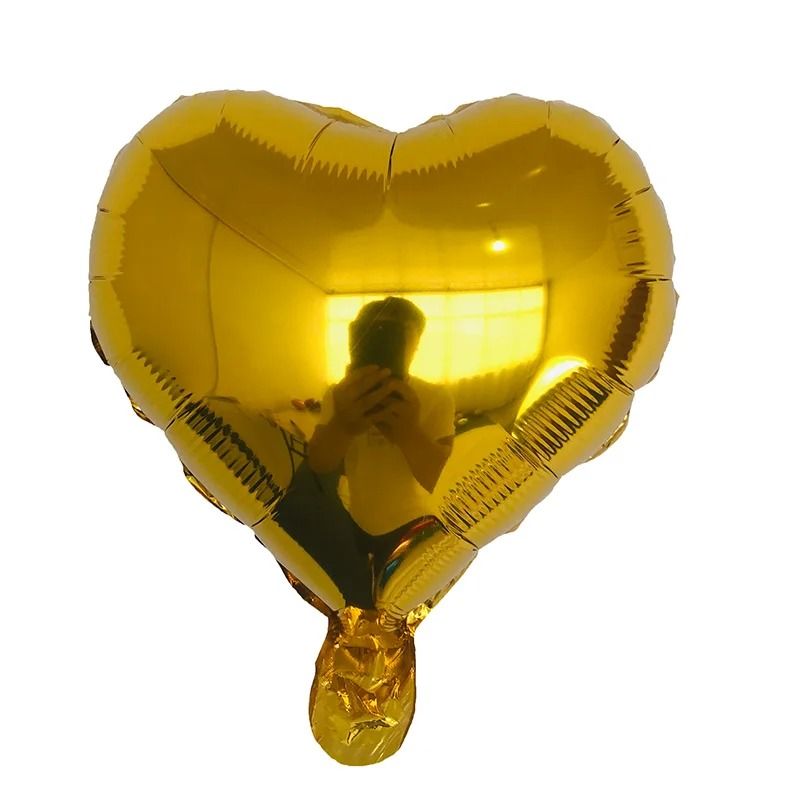 Heart Foil Balloon Set 10 Pcs Romantic Decor Supplies 8