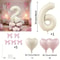 Cream White Number Balloon Set Elegant 40Inch Milestone Decor 12