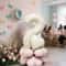 Cream White Number Balloon Set Elegant 40Inch Milestone Decor 4