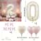 Cream White Number Balloon Set Elegant 40Inch Milestone Decor 6