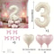 Cream White Number Balloon Set Elegant 40Inch Milestone Decor 8