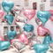 18Inch Heart Foil Balloons 10 Pcs Romantic Atmosphere Set 1