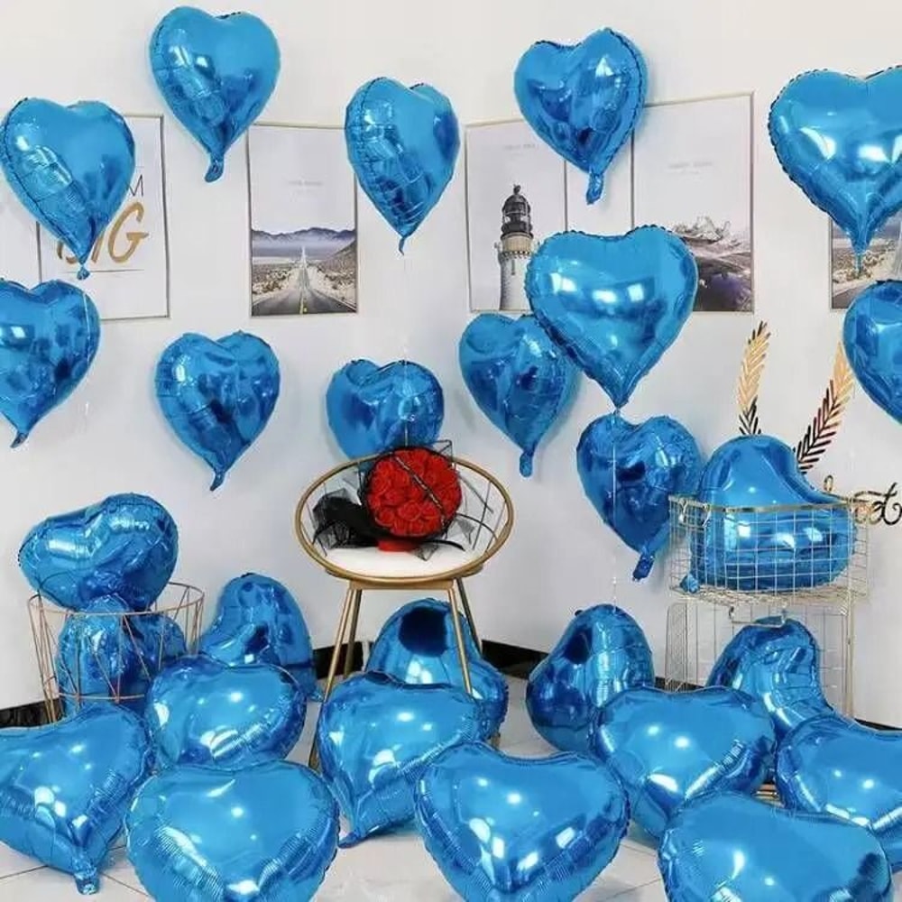 18Inch Heart Foil Balloons 10 Pcs Romantic Atmosphere Set 15