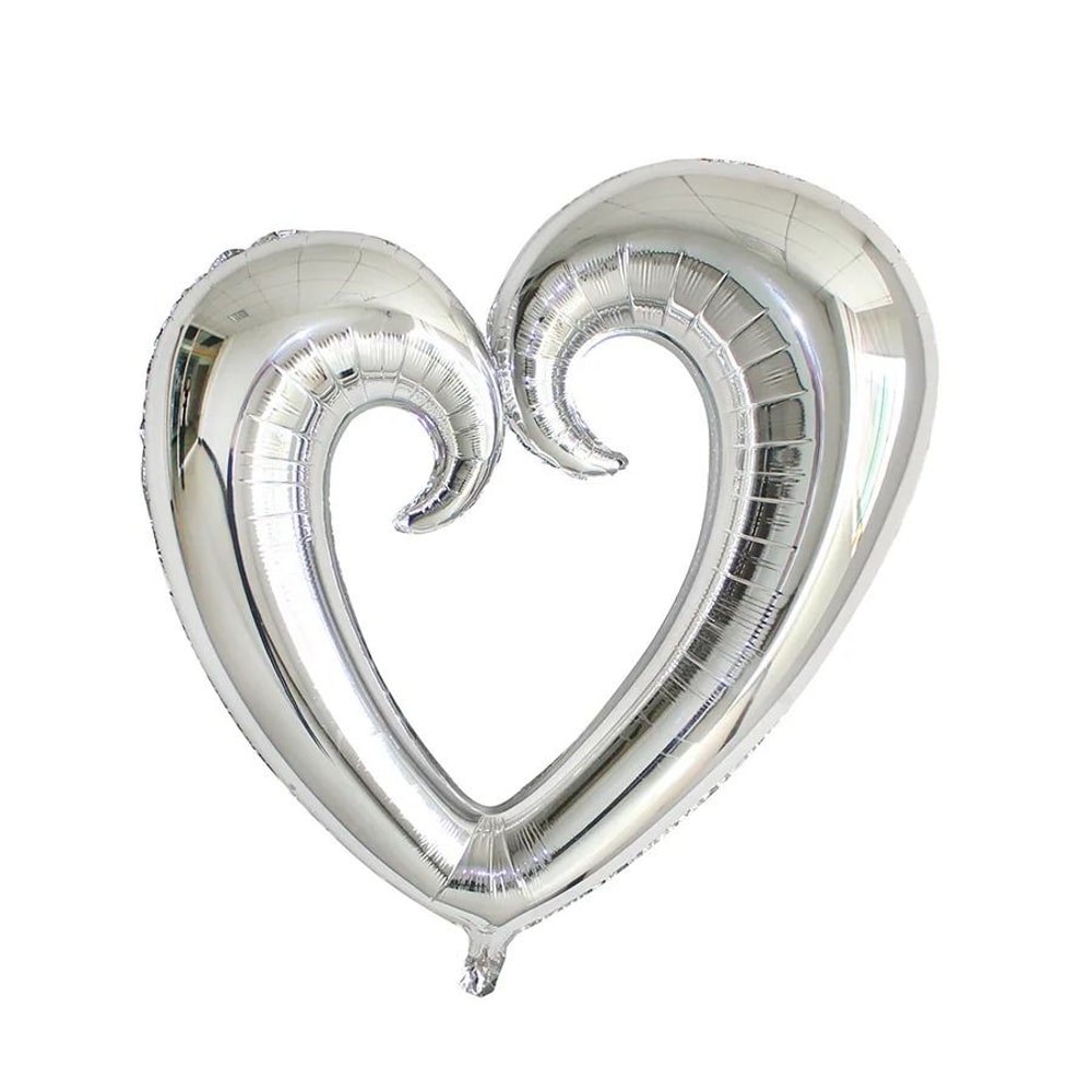 40Inch Giant Hook Heart Foil Balloon Interlocking Romantic Decor 8