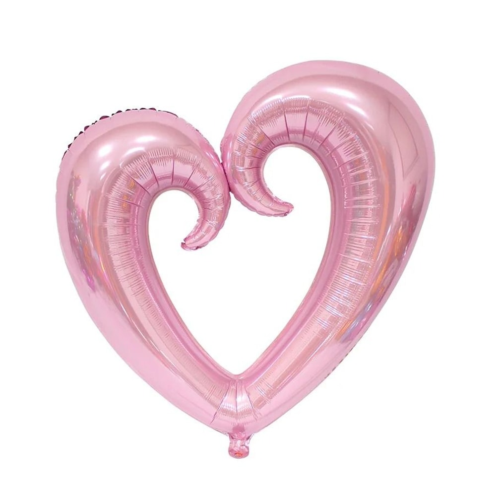 40Inch Giant Hook Heart Foil Balloon Interlocking Romantic Decor 10