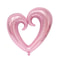 40Inch Giant Hook Heart Foil Balloon Interlocking Romantic Decor 5