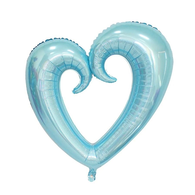 40Inch Giant Hook Heart Foil Balloon Interlocking Romantic Decor 6