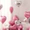 Heart Shape Foil Balloon Set 10 Pcs Premium Marriage Party Decor 3