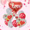 I LOVE YOU Heart Foil Balloons 10 Pcs Premium Romantic Decor 2