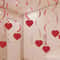 Heart Love Spiral Swirls 6 Pcs Romantic Hanging Garland Set 0