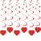 Heart Love Spiral Swirls 6 Pcs Romantic Hanging Garland Set 1