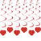 Heart Love Spiral Swirls 6 Pcs Romantic Hanging Garland Set 1