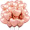 18Inch Red Love Heart Foil Balloons 10 Pcs Classic Romantic Decor 11
