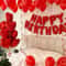 Red Birthday Party Celebration Set Deluxe Balloon Rose Petal Kit 0
