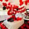 Red Birthday Party Celebration Set Deluxe Balloon Rose Petal Kit 4