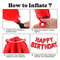 Red Birthday Party Celebration Set Deluxe Balloon Rose Petal Kit 5