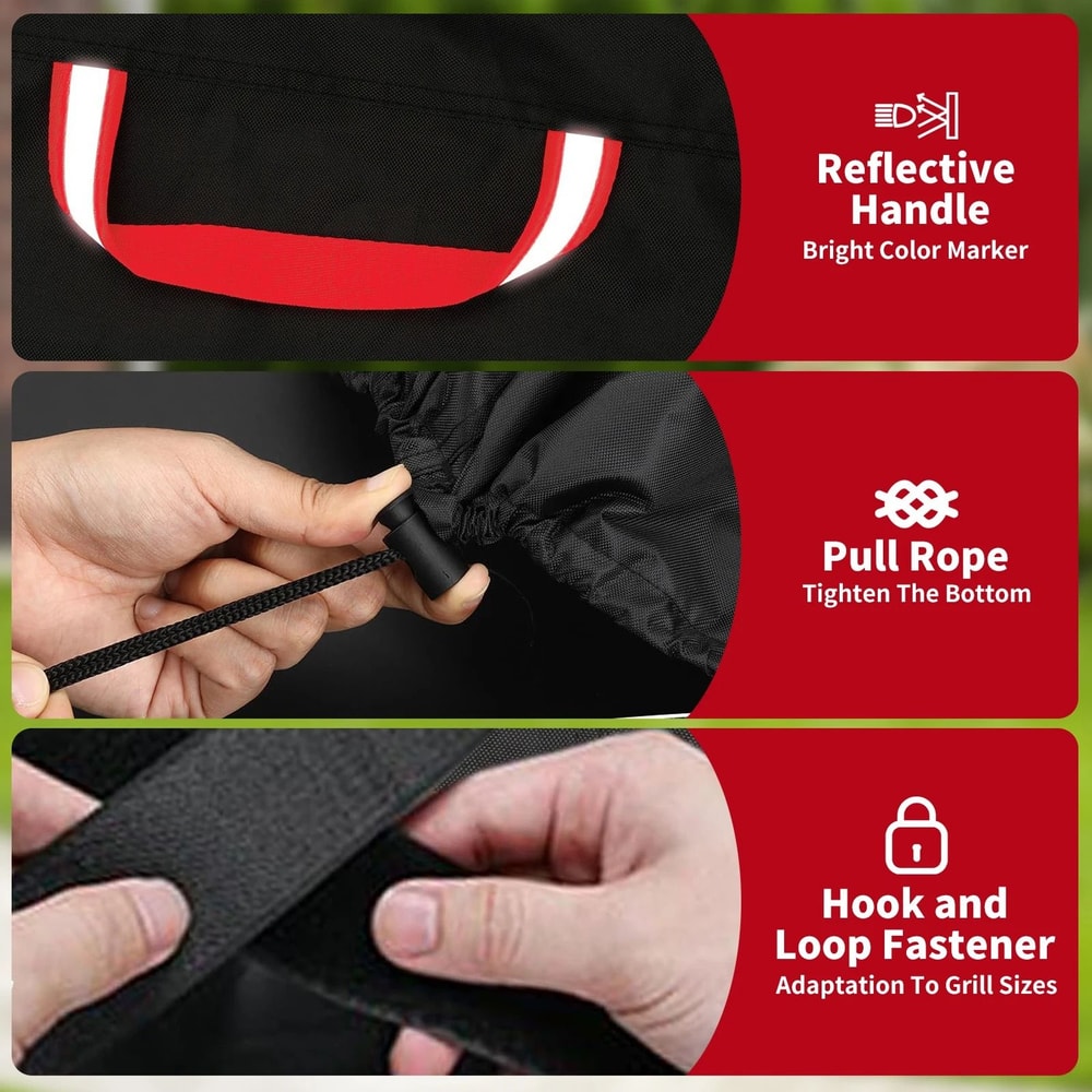 Premium BBQ Grill Cover HeavyDuty 420D Oxford Fabric Protection 2