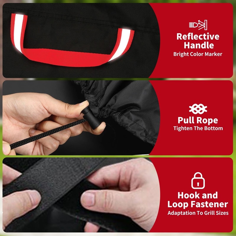 Premium BBQ Grill Cover HeavyDuty 420D Oxford Fabric Protection 2