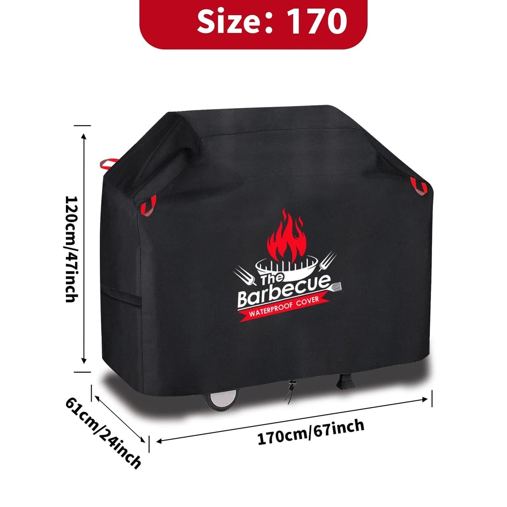Premium BBQ Grill Cover HeavyDuty 420D Oxford Fabric Protection 7