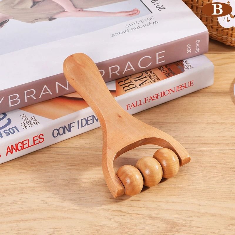 Wooden Roller Massager Universal Handheld Relief Tool 7