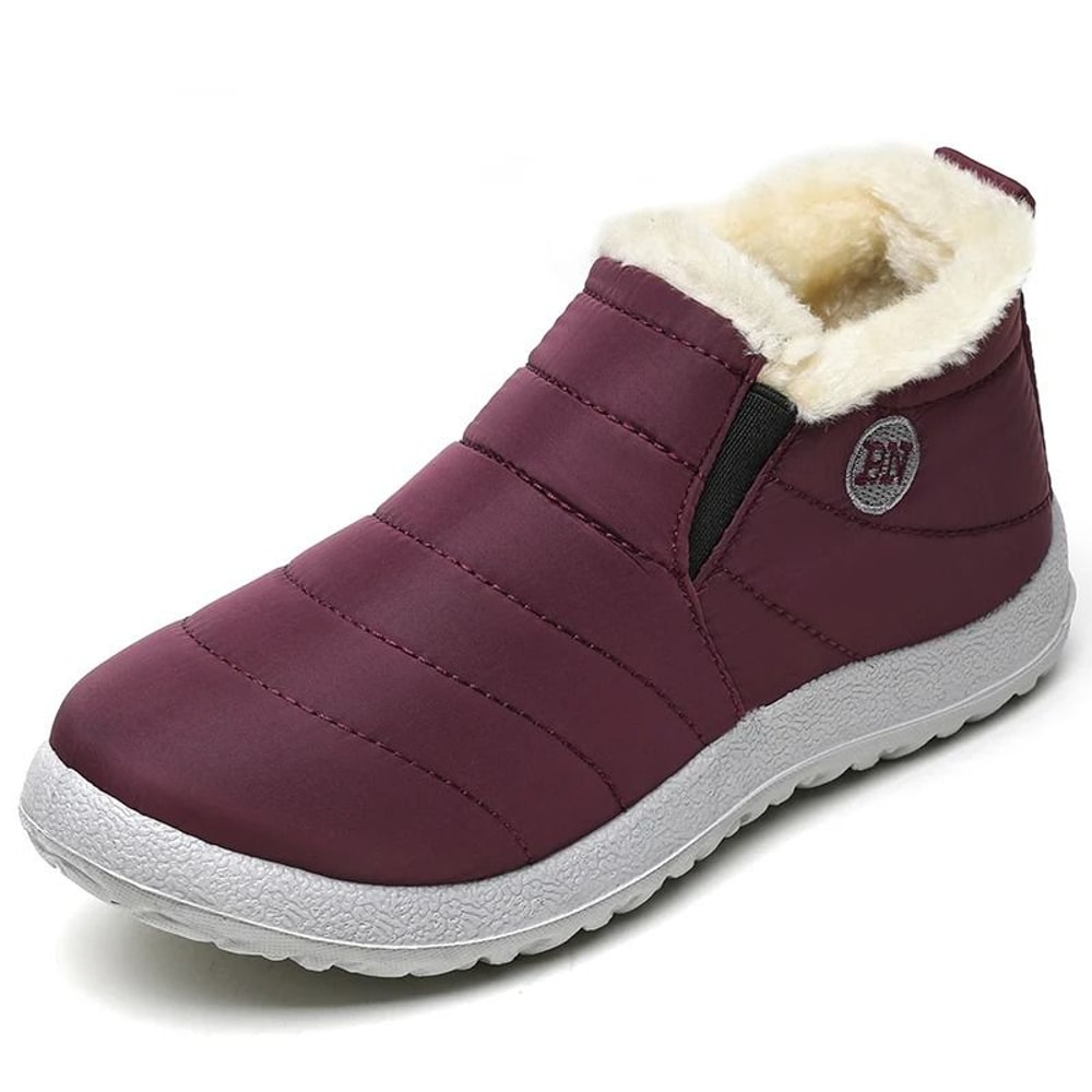 Womens Waterproof Winter Snow Boots Plush FurLined Ankle Boots 8