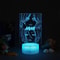3D Anime Nana LED Night Light MangaInspired Bedroom Decoration 7
