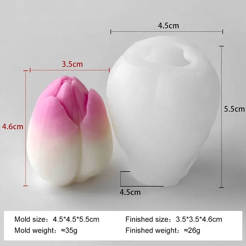 DIY Tulip Silicone Mold Versatile Handmade Crafting Baking Tool 10