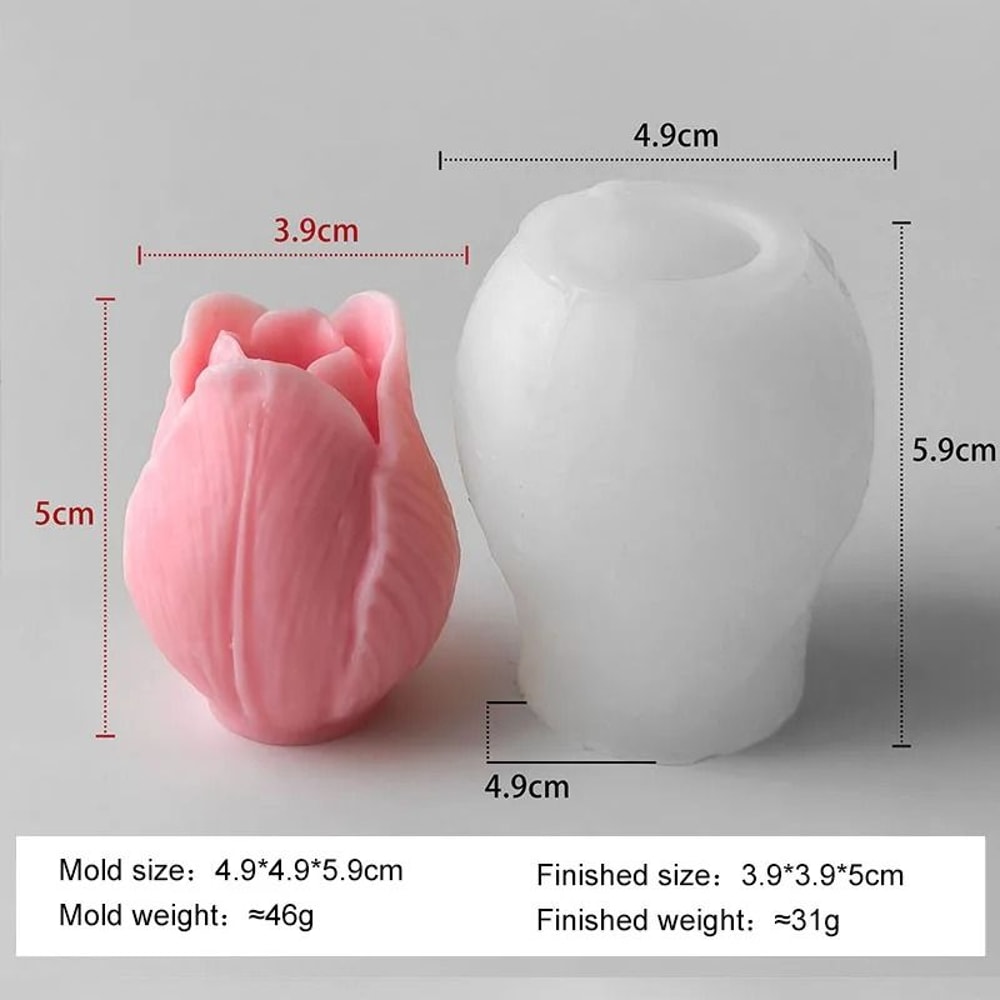 DIY Tulip Silicone Mold Versatile Handmade Crafting Baking Tool 7