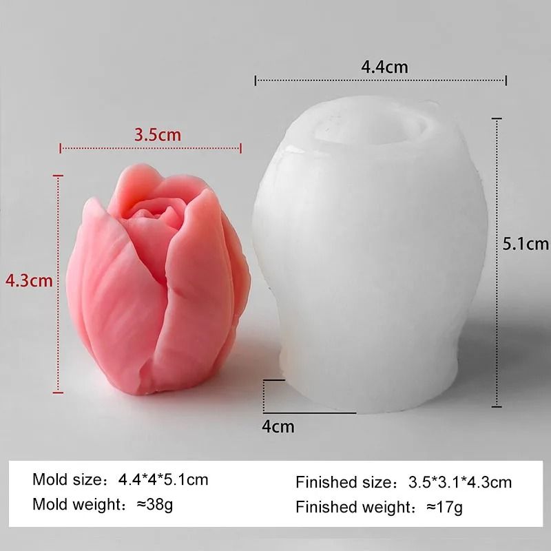 DIY Tulip Silicone Mold Versatile Handmade Crafting Baking Tool 8