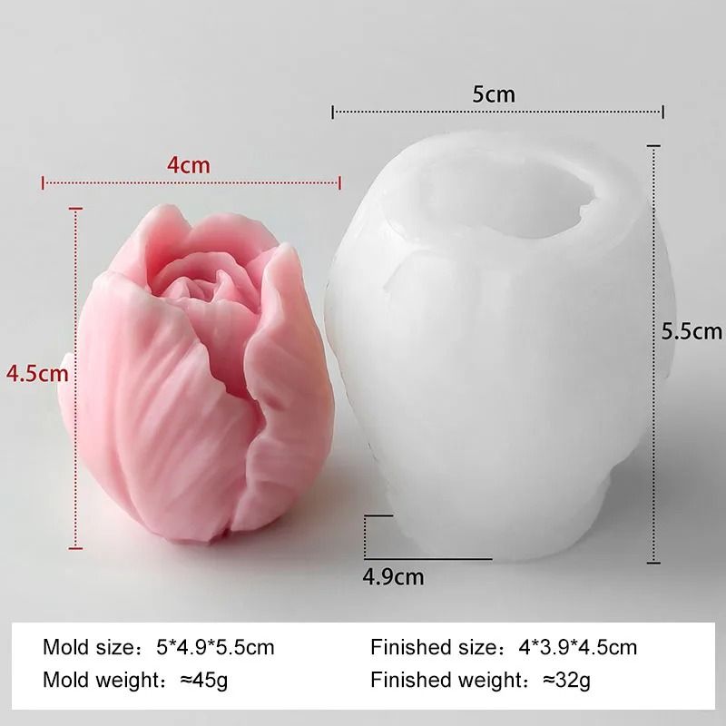 DIY Tulip Silicone Mold Versatile Handmade Crafting Baking Tool 12