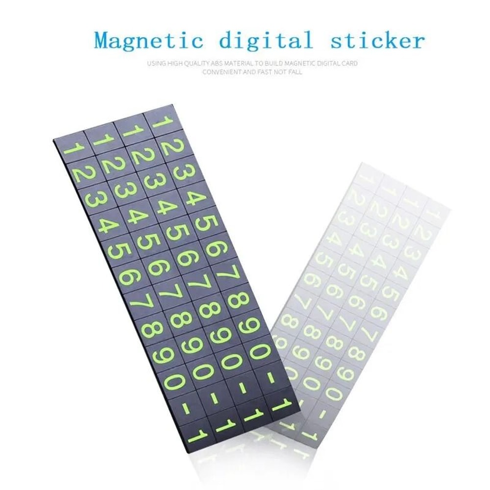 Car Temporary Parking Card HighVisibility Telephone Number Plate 3