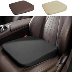 wedge car seat cushion – ergonomic adult booster pad for drivers