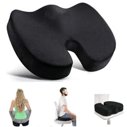 travel memory foam seat cushion – u-shaped orthopedic hip support
