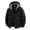 Mens Winter Hooded Parka Windproof Thickened Outdoor Coat 0