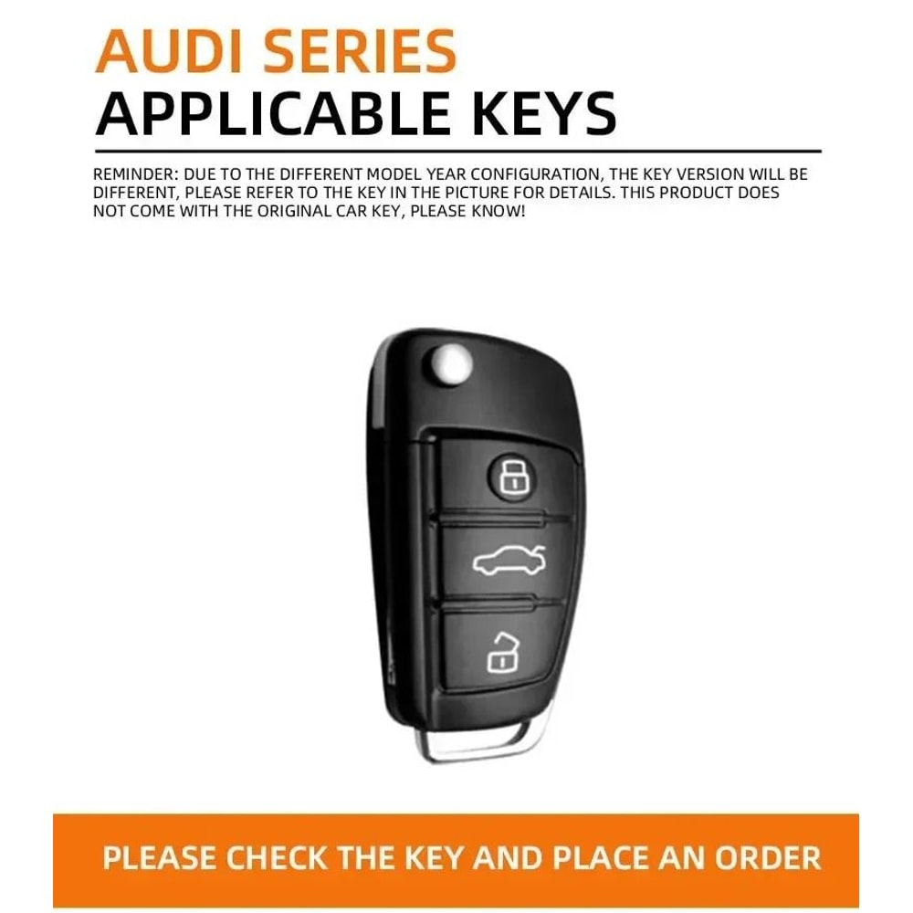 Zinc Alloy Key Cover HighEnd Protection For Audi A3 20142017 2