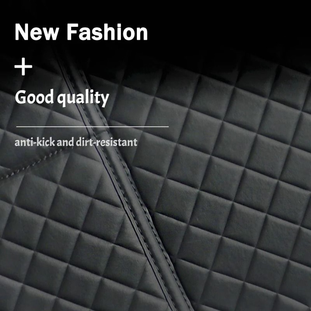Car AntiKick Pad Premium PU Leather Seat Back Protector 4