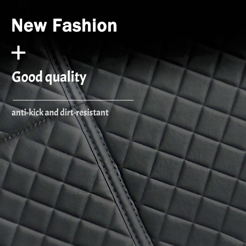Car AntiKick Pad Premium PU Leather Seat Back Protector 4