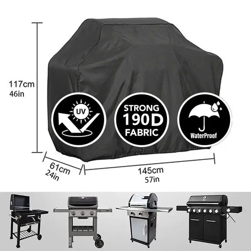 BBQ Gas Grill Cover UV Protective Durable Furniture Shield 0