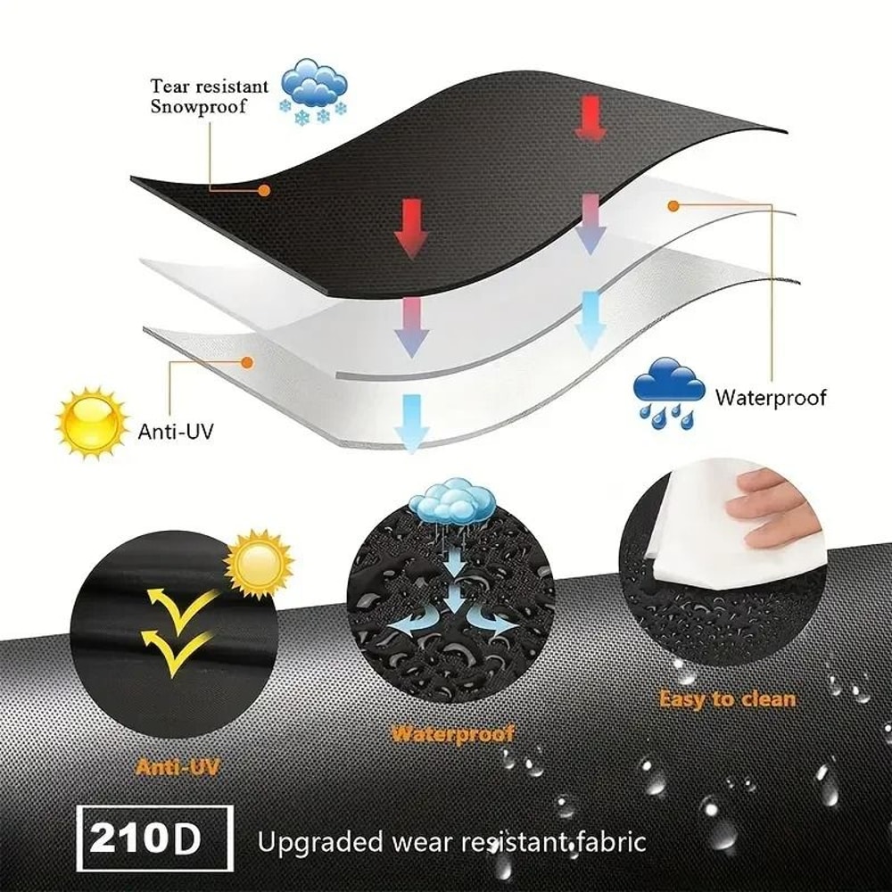 BBQ Gas Grill Cover UV Protective Durable Furniture Shield 2