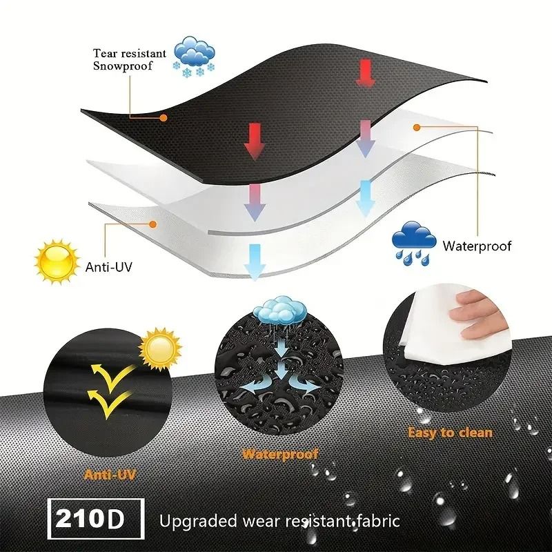 BBQ Gas Grill Cover UV Protective Durable Furniture Shield 2